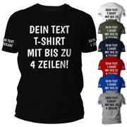 T-Shirt mit Wunschtext personalisiert – Unisex Shirt Damen Herren Geschenk Idee