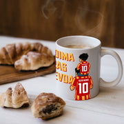 GS Tasse mit Wunschname für Gala Fans isim Geschenk sari kirmizi Kaffeetasse cay