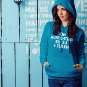 Hoodie mit Wunschtext personalisiert – Kapuzenpullover Unisex Herren Damen, Gesc