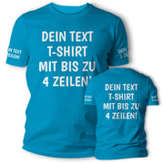 T-Shirt mit Wunschtext personalisiert – Unisex Shirt Damen Herren Geschenk Idee