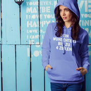 Hoodie mit Wunschtext personalisiert – Kapuzenpullover Unisex Herren Damen, Gesc