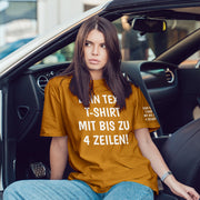 T-Shirt mit Wunschtext personalisiert – Unisex Shirt Damen Herren Geschenk Idee