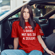 T-Shirt mit Wunschtext personalisiert – Unisex Shirt Damen Herren Geschenk Idee
