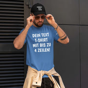 T-Shirt mit Wunschtext personalisiert – Unisex Shirt Damen Herren Geschenk Idee