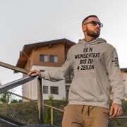 Hoodie mit Wunschtext personalisiert – Kapuzenpullover Unisex Herren Damen, Gesc