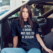 T-Shirt mit Wunschtext personalisiert – Unisex Shirt Damen Herren Geschenk Idee