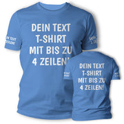 T-Shirt mit Wunschtext personalisiert – Unisex Shirt Damen Herren Geschenk Idee
