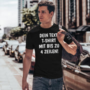 T-Shirt mit Wunschtext personalisiert – Unisex Shirt Damen Herren Geschenk Idee