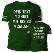 T-Shirt mit Wunschtext personalisiert – Unisex Shirt Damen Herren Geschenk Idee