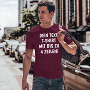 T-Shirt mit Wunschtext personalisiert – Unisex Shirt Damen Herren Geschenk Idee