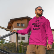 Hoodie mit Wunschtext personalisiert – Kapuzenpullover Unisex Herren Damen, Gesc