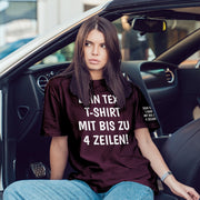 T-Shirt mit Wunschtext personalisiert – Unisex Shirt Damen Herren Geschenk Idee