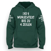 Hoodie mit Wunschtext personalisiert – Kapuzenpullover Unisex Herren Damen, Gesc