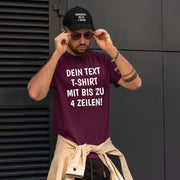 T-Shirt mit Wunschtext personalisiert – Unisex Shirt Damen Herren Geschenk Idee