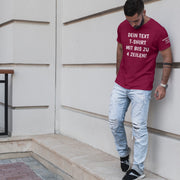 T-Shirt mit Wunschtext personalisiert – Unisex Shirt Damen Herren Geschenk Idee