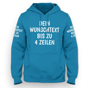 Hoodie mit Wunschtext personalisiert – Kapuzenpullover Unisex Herren Damen, Gesc