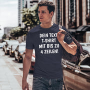 T-Shirt mit Wunschtext personalisiert – Unisex Shirt Damen Herren Geschenk Idee
