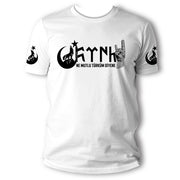 Bozkurt Türk T-Shirt Shirt Ne Mutlu Türküm Diyene Göktürk Herren Damen Flagge