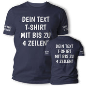 T-Shirt mit Wunschtext personalisiert – Unisex Shirt Damen Herren Geschenk Idee