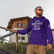 Hoodie mit Wunschtext personalisiert – Kapuzenpullover Unisex Herren Damen, Gesc
