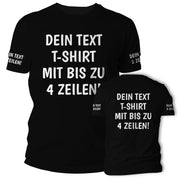 T-Shirt mit Wunschtext personalisiert – Unisex Shirt Damen Herren Geschenk Idee