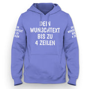 Hoodie mit Wunschtext personalisiert – Kapuzenpullover Unisex Herren Damen, Gesc