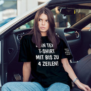 T-Shirt mit Wunschtext personalisiert – Unisex Shirt Damen Herren Geschenk Idee