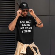 T-Shirt mit Wunschtext personalisiert – Unisex Shirt Damen Herren Geschenk Idee