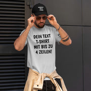 T-Shirt mit Wunschtext personalisiert – Unisex Shirt Damen Herren Geschenk Idee