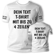 T-Shirt mit Wunschtext personalisiert – Unisex Shirt Damen Herren Geschenk Idee