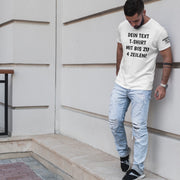T-Shirt mit Wunschtext personalisiert – Unisex Shirt Damen Herren Geschenk Idee