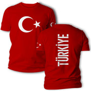 Türkei T-Shirt Trikot mit Türkiye Flagge mit Name Nr. em Geschenk Herren Damen