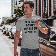 T-Shirt mit Wunschtext personalisiert – Unisex Shirt Damen Herren Geschenk Idee