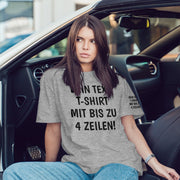 T-Shirt mit Wunschtext personalisiert – Unisex Shirt Damen Herren Geschenk Idee