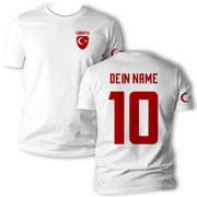 Türkei T-Shirt Trikot mit Türkiye Flagge mit Name Nr. em Geschenk Herren Damen