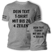 T-Shirt mit Wunschtext personalisiert – Unisex Shirt Damen Herren Geschenk Idee