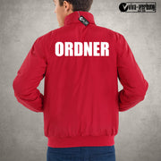 Security Ordner Jacke Bomberjacke Sicherheit mit Wunschtext max. 3 Zeilen