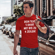 T-Shirt mit Wunschtext personalisiert – Unisex Shirt Damen Herren Geschenk Idee