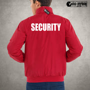 Security Ordner Jacke Bomberjacke Sicherheit mit Wunschtext max. 3 Zeilen