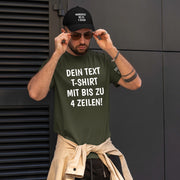 T-Shirt mit Wunschtext personalisiert – Unisex Shirt Damen Herren Geschenk Idee