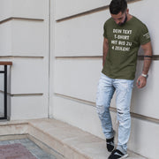 T-Shirt mit Wunschtext personalisiert – Unisex Shirt Damen Herren Geschenk Idee