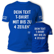 T-Shirt mit Wunschtext personalisiert – Unisex Shirt Damen Herren Geschenk Idee