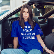 T-Shirt mit Wunschtext personalisiert – Unisex Shirt Damen Herren Geschenk Idee