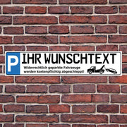 PRIVATPARKPLATZ SCHILD KENNZEICHEN PARKEN VERBOTEN ABGESCHLEPPT MIT ERDSTAB