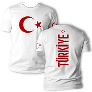 Türkei T-Shirt Trikot mit Türkiye Flagge mit Name Nr. em Geschenk Herren Damen