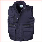 Robuste Weste Arbeitsweste Jacke Winterweste Bodywarmer optional m. Beschriftung