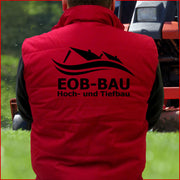 Robuste Weste Arbeitsweste Jacke Winterweste Bodywarmer optional m. Beschriftung