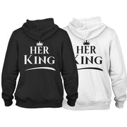 Partner Hoodies Her King & His Queen Set – Pärchen Pullover – Geschenk für Sie &