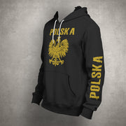 Polska Hoodie Polen Pulli Pullover Adler hochwertige Verarbeitung Fußball