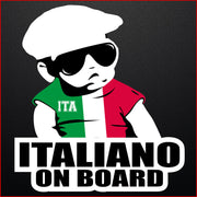 Baby on board Autoaufkleber Italien Sticker Wandtattoo Italiano 14 x 20cm